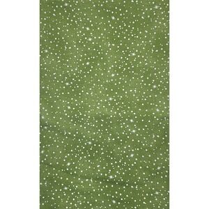 2yds Moda Fabrics BasicGrey Naughty or Nice Green Snow/Starburst Fabric 30657